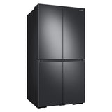 Samsung - 29 cu. ft. 4-Door Flex French Door Smart Refrigerator with Beverage Center - Black Stainless Steel